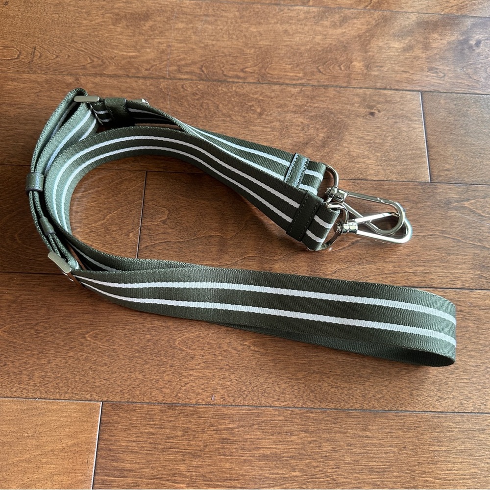Kate Spade Green and White Bag Strap